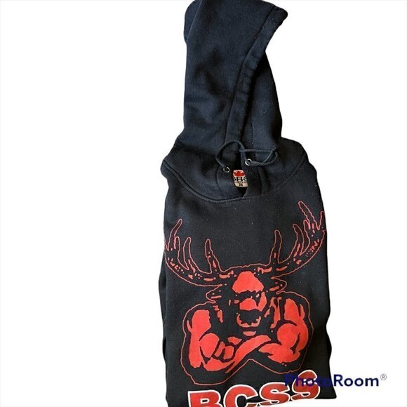𝅺MOOSE BCSS Unisex Casual Black Hoodies Size Medium - Picture 4 of 8